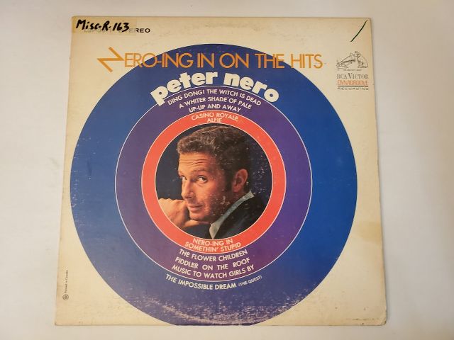 Peter Nero Nero-ing in on the Hits vinyl record