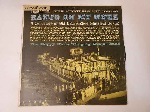 The Happy Harts 'Singing Banjo' Band Banjo on My Knee: A Collection of Old Established Minstrel Songs vinyl record