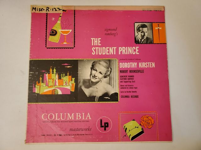 Sigmund Romberg The Student Prince vinyl record