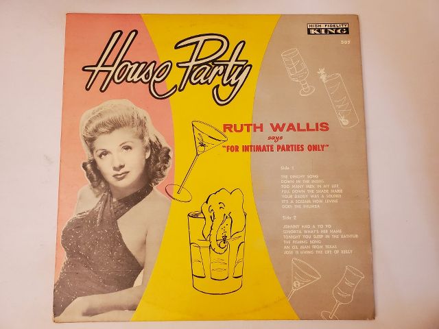 Ruth Wallis Ruth Wallis Says 'For Intimate Parties Only' vinyl record