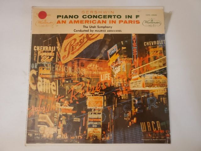 The Utah Symphony Piano Concerto in F / An American in Paris vinyl record
