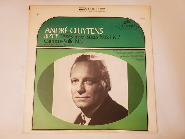 Andr? Cluytens Bizet: L'Arl?sienne Suites Nos. 1 & 2, Carmen Suite No. 1 vinyl record