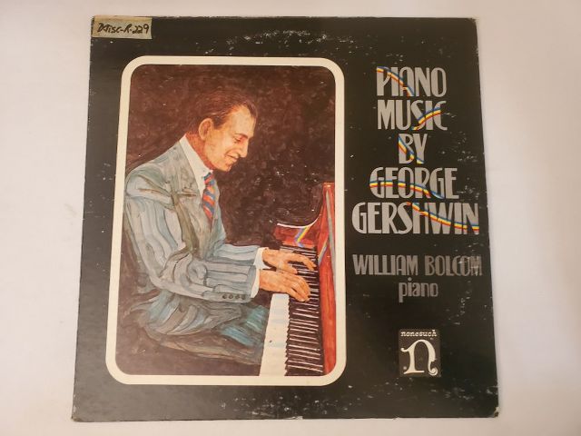 William Bolcom Piano Music by George Gershwin vinyl record