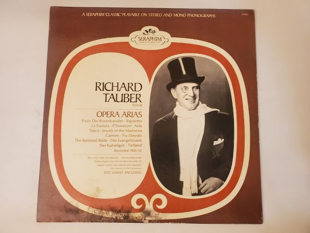 Richard Tauber Opera Arias vinyl record