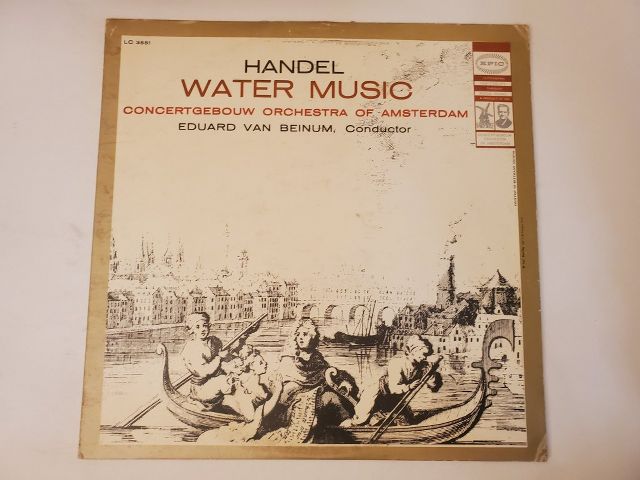 George Frideric Handel Water Music vinyl record