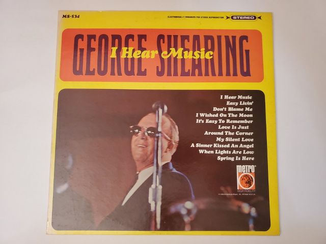 George Shearing I Hear Music vinyl record