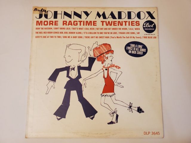 Johnny Maddox More Ragtime Twenties vinyl record