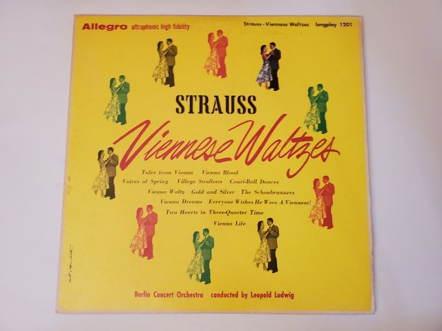 Berlin Concert Orchestra Strauss Viennese Waltzes vinyl record