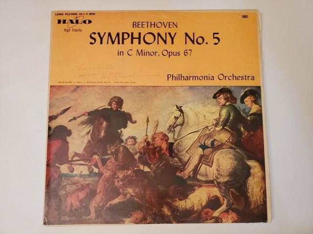 Philharmonia Orchestra Beethoven Symphony No. 5 in C Minor, Opus 67 vinyl record