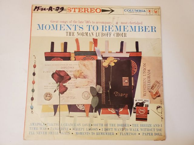 The Norman Luboff Choir Moments to Remember vinyl record