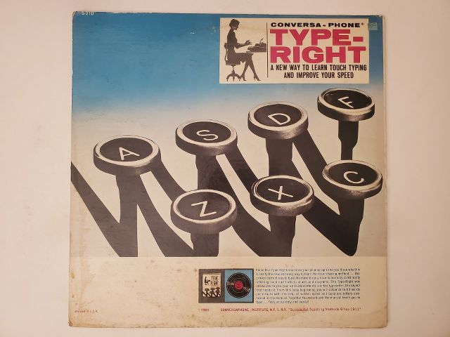Conversa-Phone Institute Type-Right vinyl record
