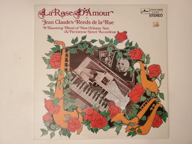 Jean Claude's Reeds de la Rue La Rose D'Amour vinyl record