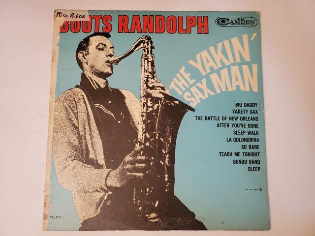 Boots Randolph The Yakin' Sax Man vinyl record