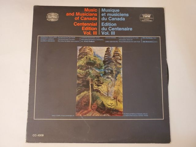 Various Artists Music and Musicians of Canada Centennial Edition Vol. III vinyl record