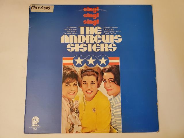 The Andrews Sisters Sing! Sing! Sing! vinyl record