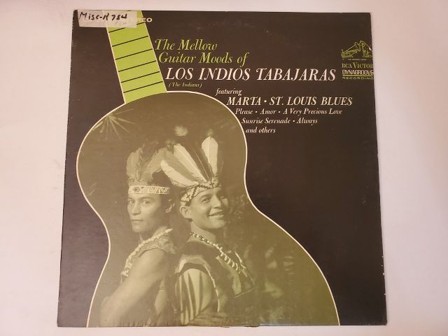 Los Indios Tabajaras The Mellow Guitar Moods of Los Indios Tabajaras vinyl record