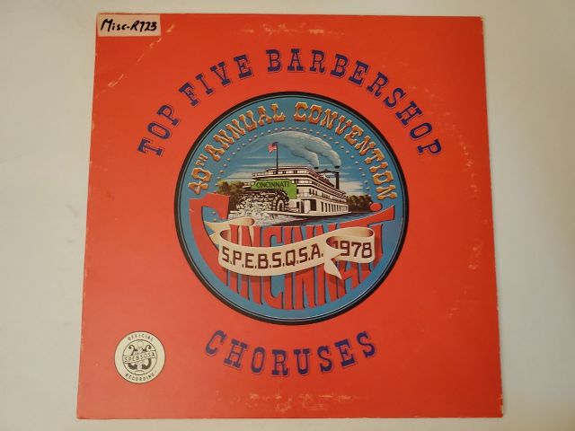 Various Artists Top Five Barbershop Choruses: 40th Annual Convention vinyl record