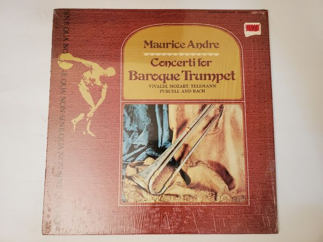 Maurice Andre Concerti for Baroque Trumpet vinyl record