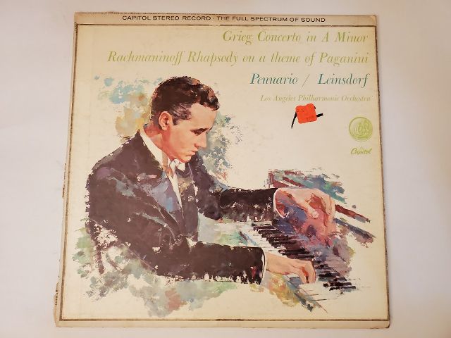 Leinsdorf Grieg Concerto in A Minor / Rachmaninoff Rhapsody on a Theme of Paganini vinyl record