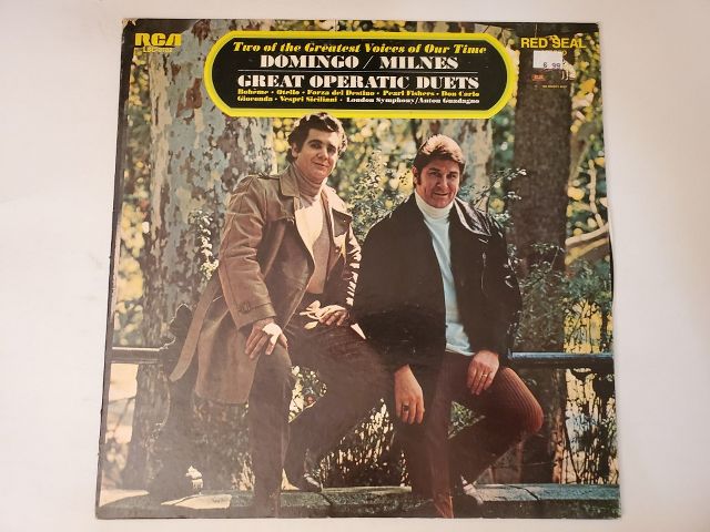 Pl?cido Domingo and Sherrill Milnes Great Operatic Duets vinyl record