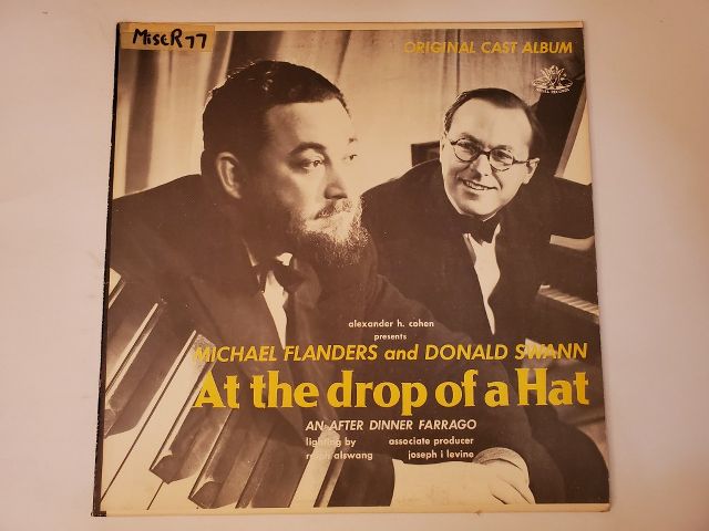Michael Flanders and Donald Swann At the Drop of a Hat vinyl record