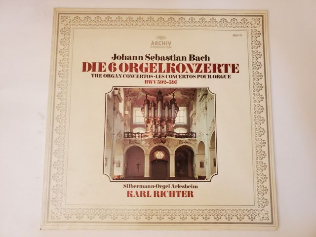 Johann Sebastian Bach Die 6 Orgelkonzerte vinyl record