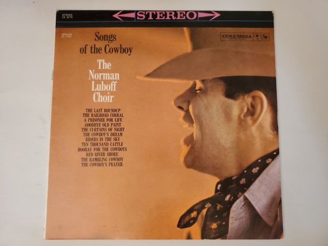 The Norman Luboff Choir Songs of the Cowboy vinyl record