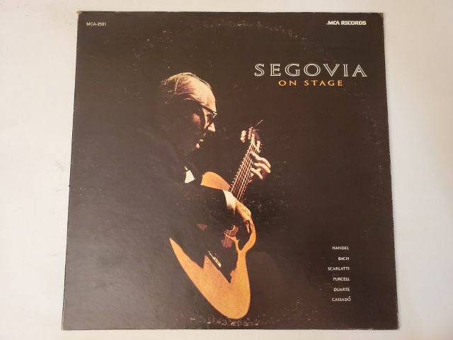 Andres Segovia On Stage vinyl record