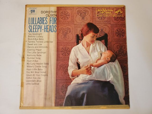 Dorothy Olsen Lullabies for Sleepy-Heads vinyl record