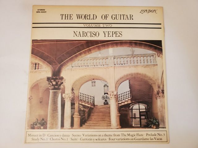 Narciso Yepes The World of Guitar Volume Two vinyl record
