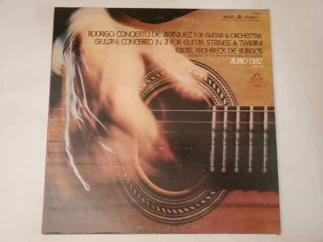 Alirio Diaz Rodrigo: Concierto de Aranjuez for Guitar & Orchestra / Giuliani: Concerto in A for Guitar, Strings & Timpani vinyl record