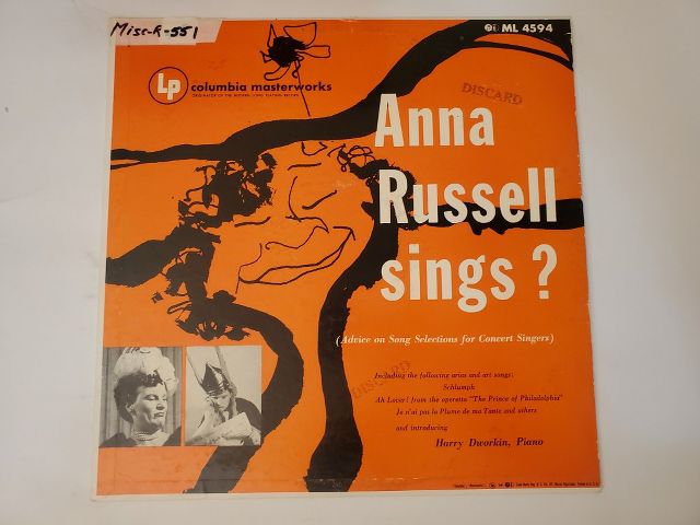 Anna Russell Anna Russell Sings? vinyl record