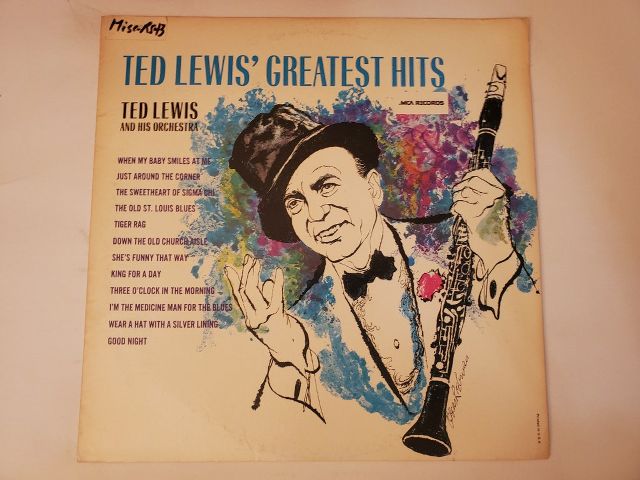 Ted Lewis and His Orchestra Ted Lewis' Greatest Hits vinyl record