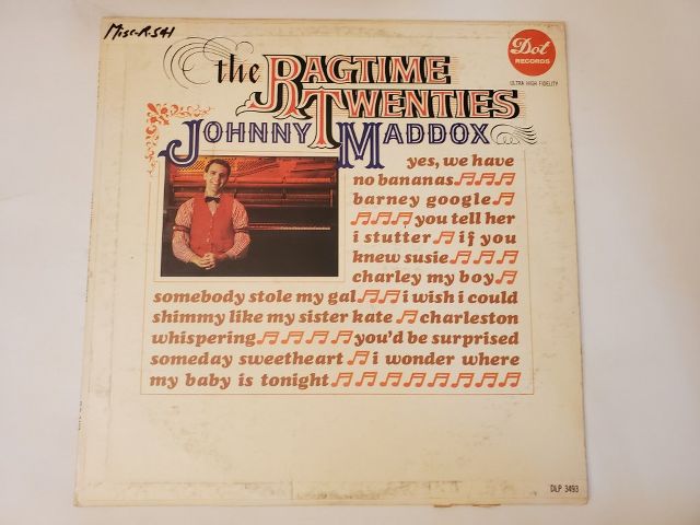Johnny Maddox The Ragtime Twenties vinyl record