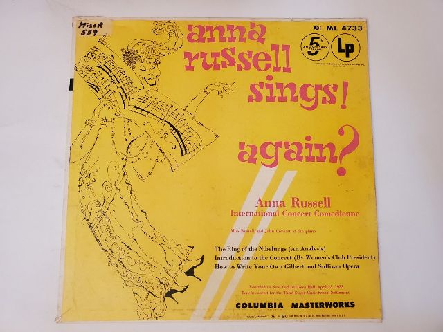 Anna Russell Anna Russell Sings! Again? vinyl record