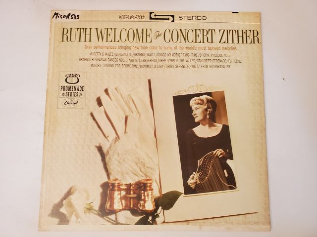 Ruth Welcome The Concert Zither vinyl record