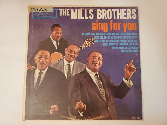 The Mills Brothers Sing For You vinyl record