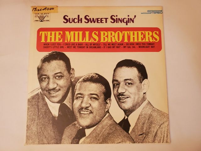 The Mills Brothers Such Sweet Singin' vinyl record