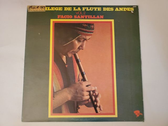 Facio Santillan Illege de la Flute des Andes Vol 2 vinyl record