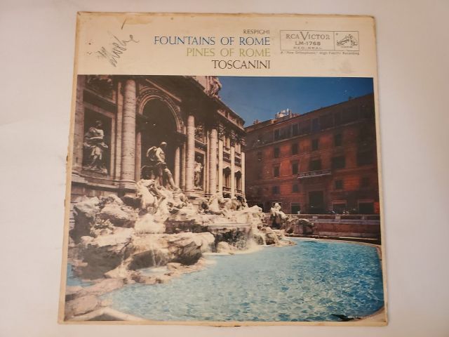 Arturo Toscanini Fountains of Rome / Pines of Rome vinyl record