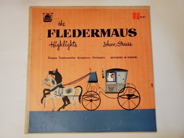 Vienna Tonkuenstler Symphony Orchestra Die Fledermaus Highlights vinyl record