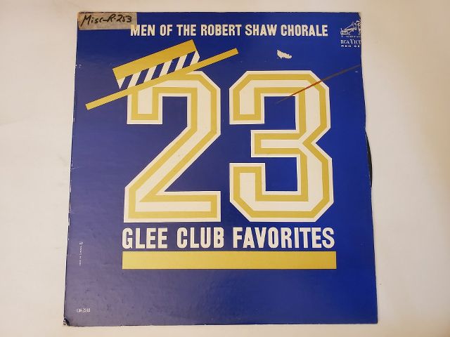Men of the Robert Shaw Chorale 23 Glee Club Favorites vinyl record