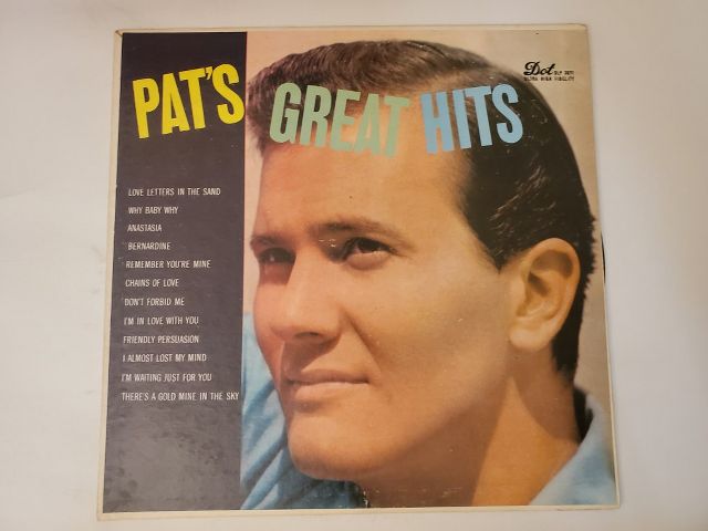 Pat Boone Pat's Great Hits vinyl record