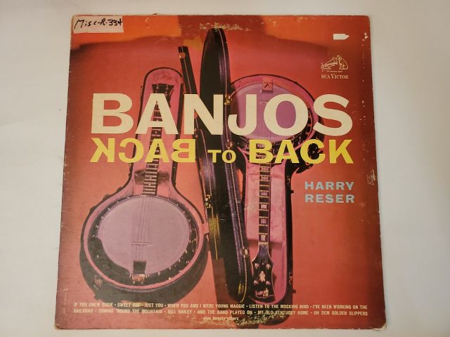Harry Reser Banjos Back to Back vinyl record