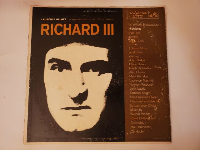 Laurence Olivier Richard III vinyl record