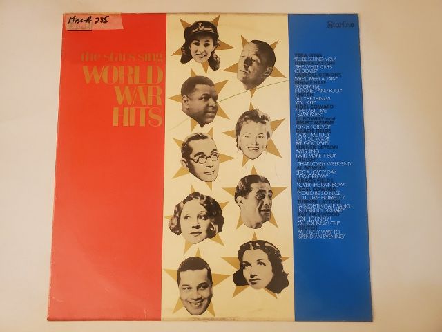 Various Artists The Stars Sing World War Hits vinyl record