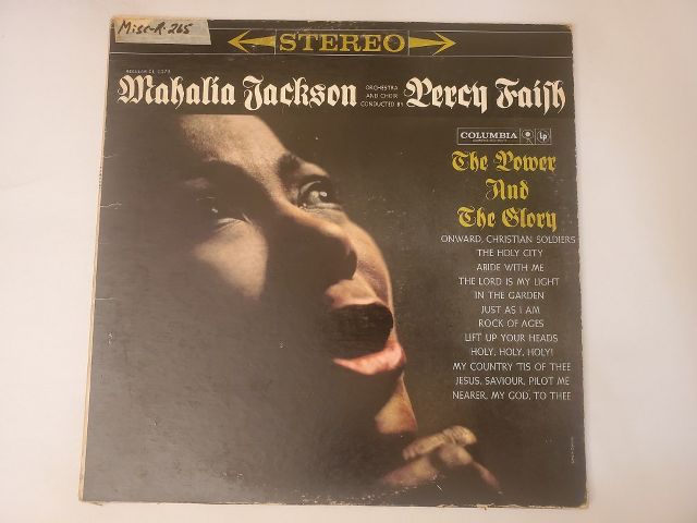 Mahalia Jackson and Percy Faith The Power and the Glory vinyl record