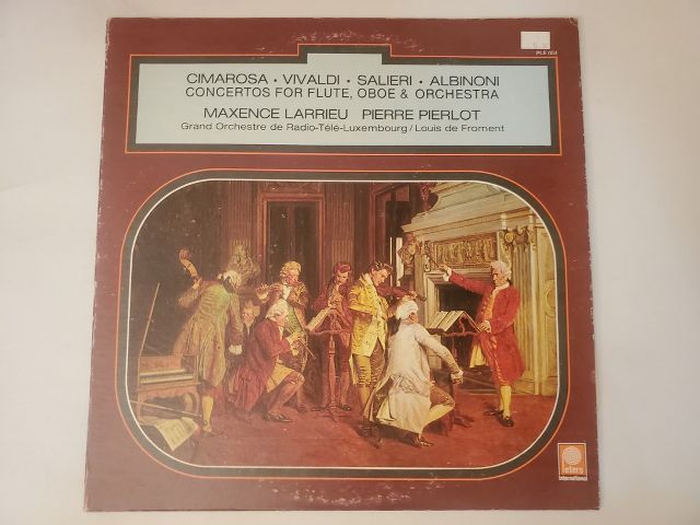 Maxence Larrieu, Pierre Pierlot Concertos for Flute, Oboe & Orchestra: Cimarosa, Vivaldi, Salieri, Albinoni vinyl record