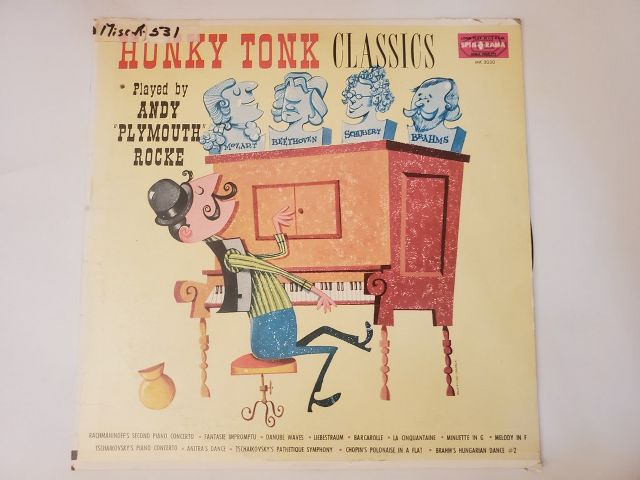 Andy 'Plymouth' Rocke Honky Tonk Classics vinyl record