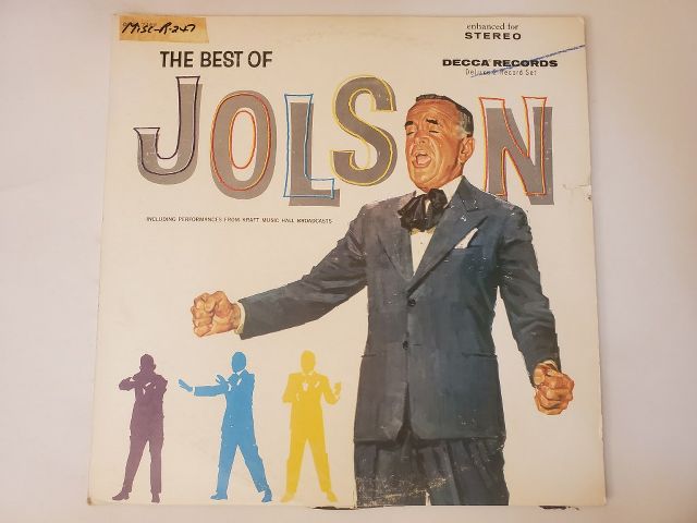 Al Jolson The Best of Jolson vinyl record